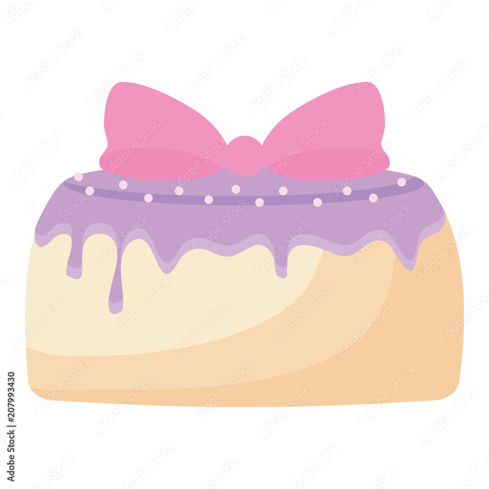 sweet cake icon over white background, colorful design. vector illustration sweet cake icon over white background, colorful design. vector illustration