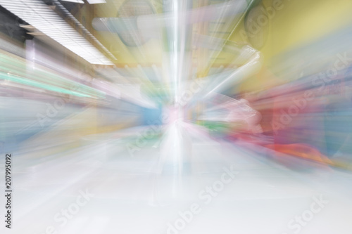 Blur image of playground in the mall, for background.