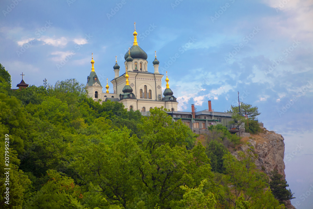 church on the mountain in Crimea