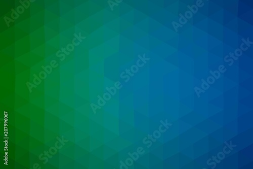 Abstract blue green business vector background with triangles