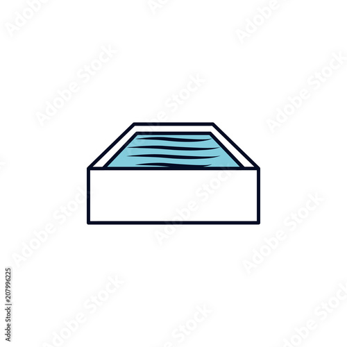 bath outline icon. Element of colored spa icon for mobile concept and web apps. Thin line bath outline icon can be used for web and mobile