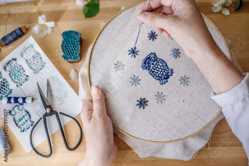 Embroidery Owl photo