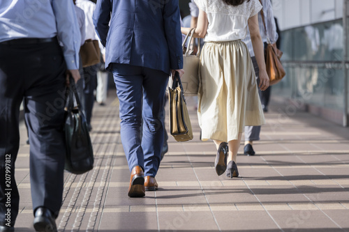 東京の通勤風景