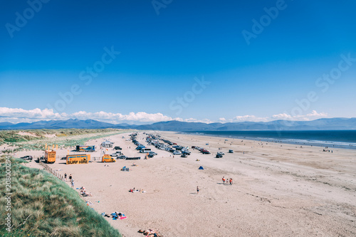 Inch beach, Ireland - long sandy beach at Daingean Bay on the Dingle Peninsula, county Kerry, Ireland. © bacothelock