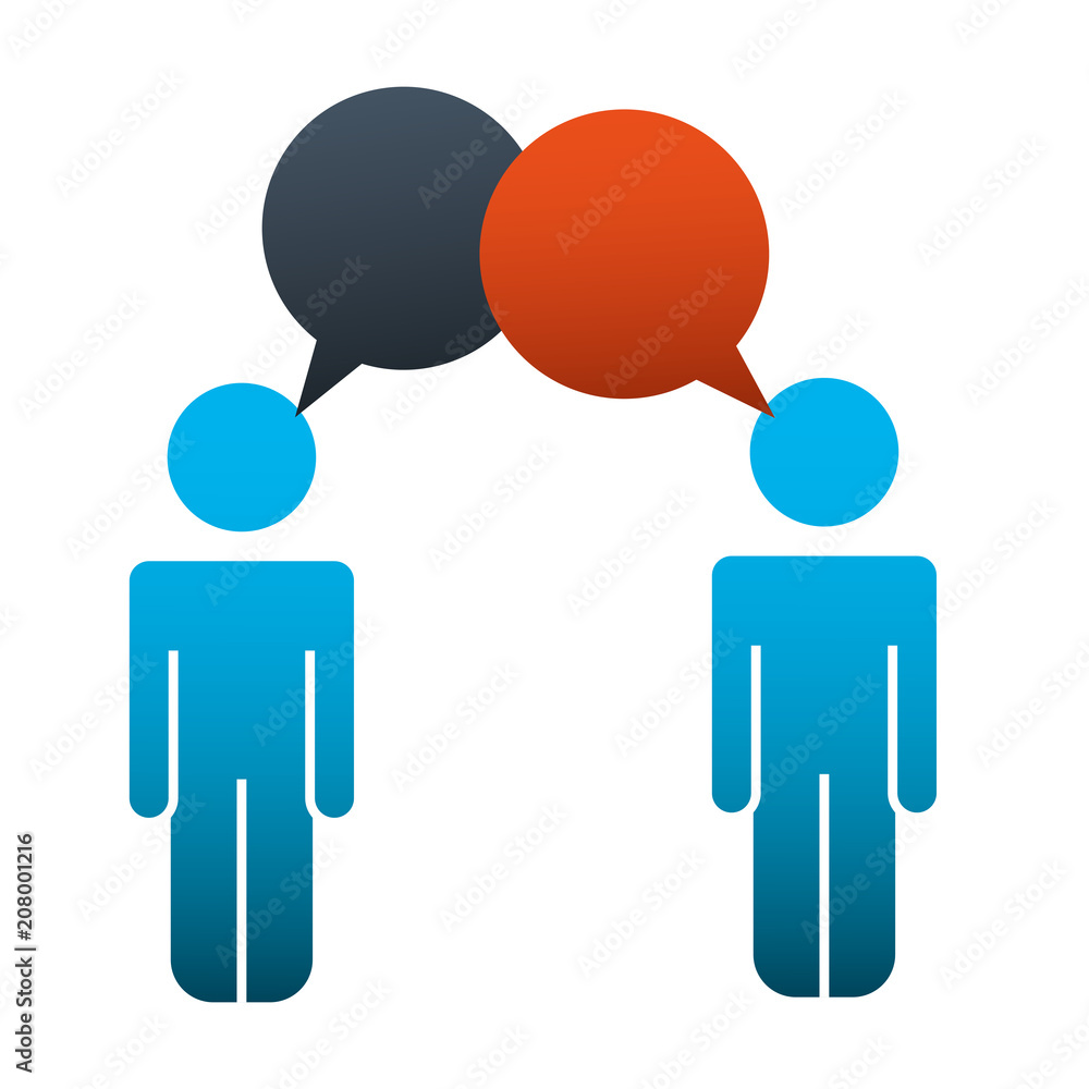 silhouette of men with speech bubble isolated icon vector illustration design silhouette of men with speech bubble isolated icon vector illustration design