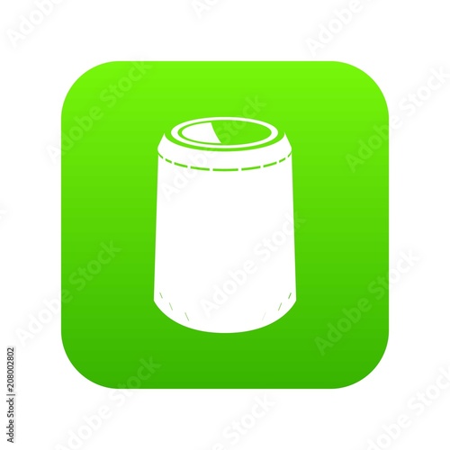 Opened bucket icon. Simple illustration of opened bucket vector icon for web
