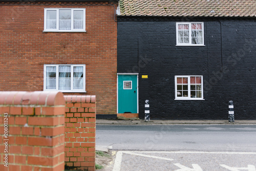 Brick buildings in England photo