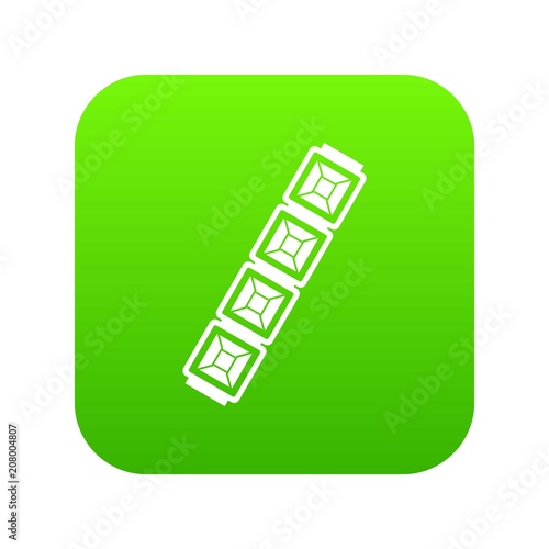 Jewelry chain icon digital green for any design isolated on white vector illustration