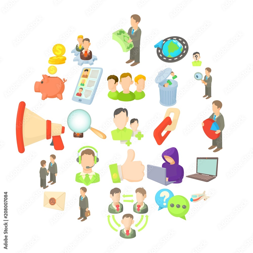 Contract work icons set. Cartoon set of 25 contract work vector icons for web isolated on white background Contract work icons set. Cartoon set of 25 contract work vector icons for web isolated on white background