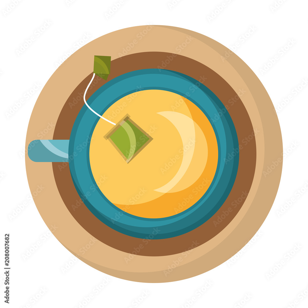 delicious herbs tea cup vector illustration design delicious herbs tea cup vector illustration design
