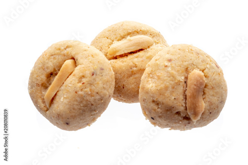 Homemade peanut butter cookies closeup