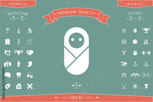 Infant, neonate, newborn icon