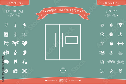 Refrigerator linear icon