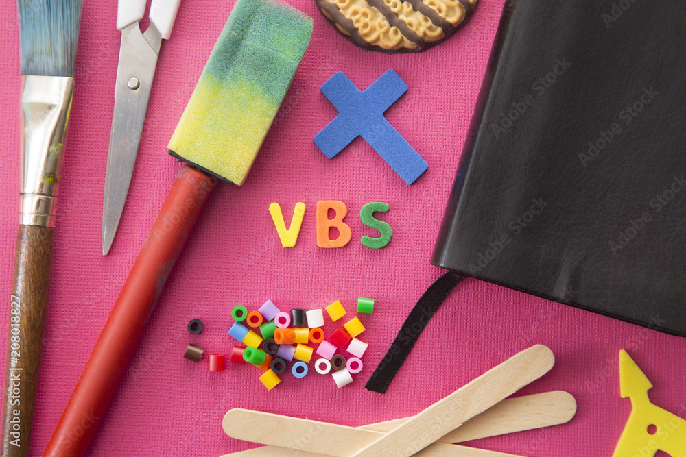 Fototapeta premium VBS Background for Vacation Bible School