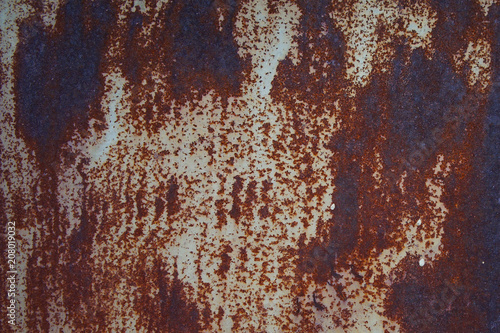 rust on painted metal