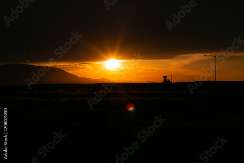 Sunset with clouds 