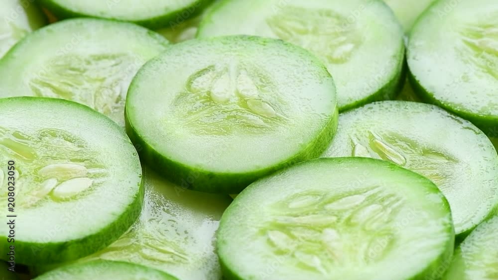 fresh sliced cucumber rotation fresh sliced cucumber rotation