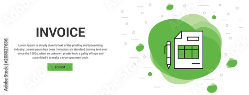 invoice vector icon