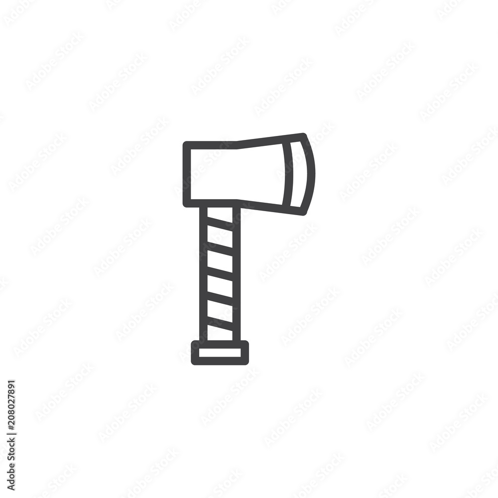 Axe outline icon. linear style sign for mobile concept and web design. Ax simple line vector icon. Symbol, logo illustration. Pixel perfect vector graphics Axe outline icon. linear style sign for mobile concept and web design. Ax simple line vector icon. Symbol, logo illustration. Pixel perfect vector graphics