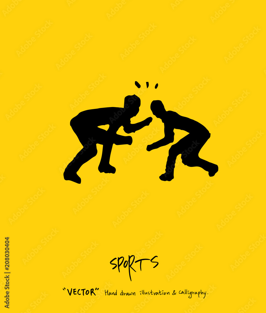 스포츠 포스터 / 손으로 그린 스포츠 그림