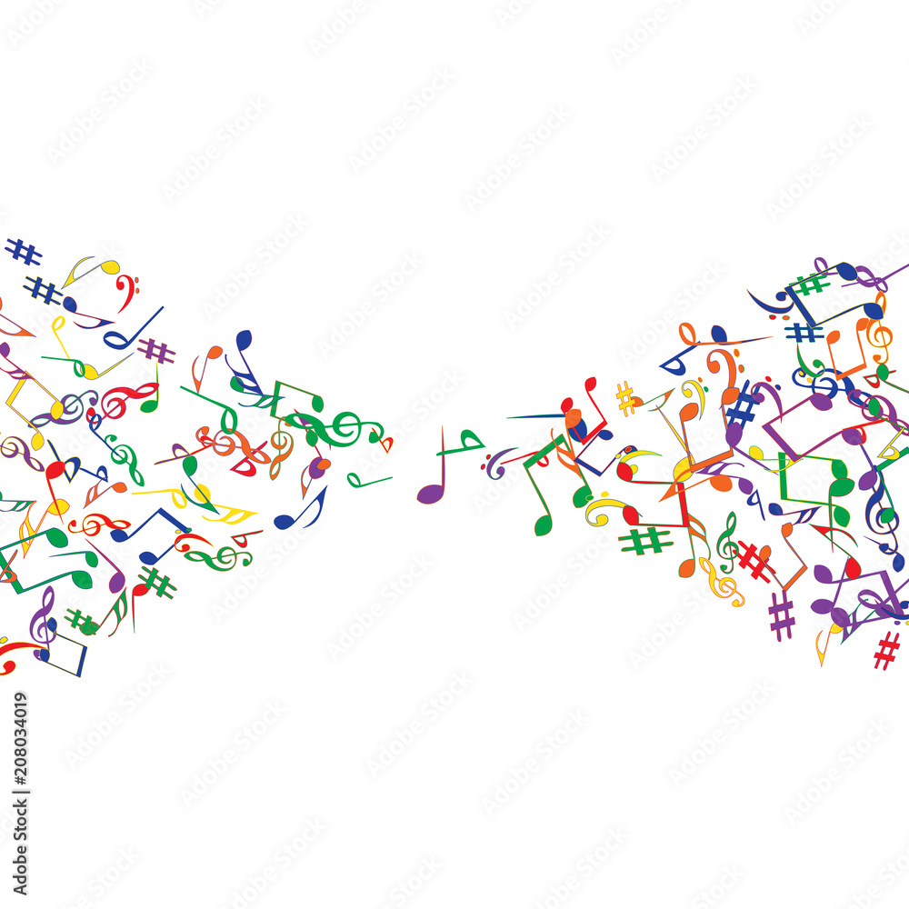 Musical Signs. Modern Background with Notes. Vector Element for Musical Poster, Banner, Advertising, Card. Minimalistic Simple Background. Musical Signs. Modern Background with Notes. Vector Element for Musical Poster, Banner, Advertising, Card. Minimalistic Simple Background.