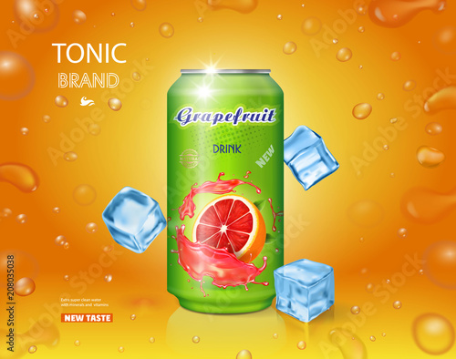 Grapefruit juice can fruit drink