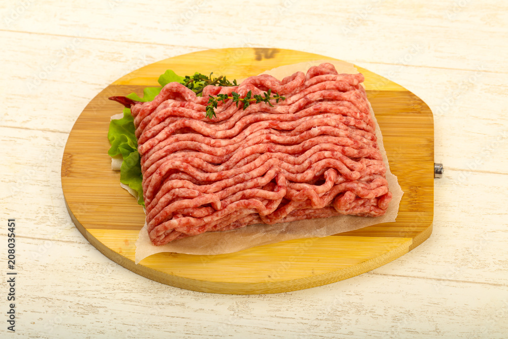 Raw minced beef meat Raw minced beef meat
