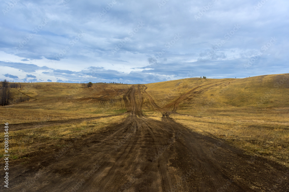 roads in the steppe