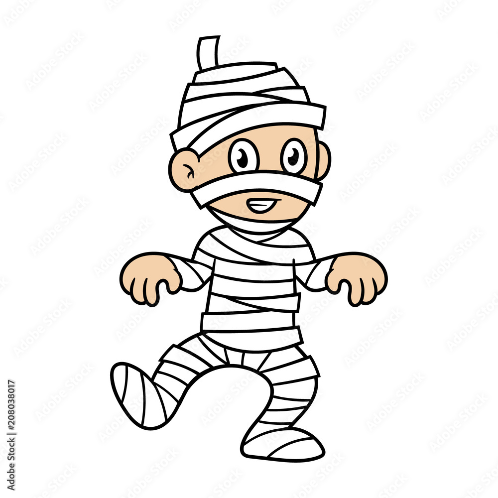 Cartoon Mummy Character Cartoon Mummy Character
