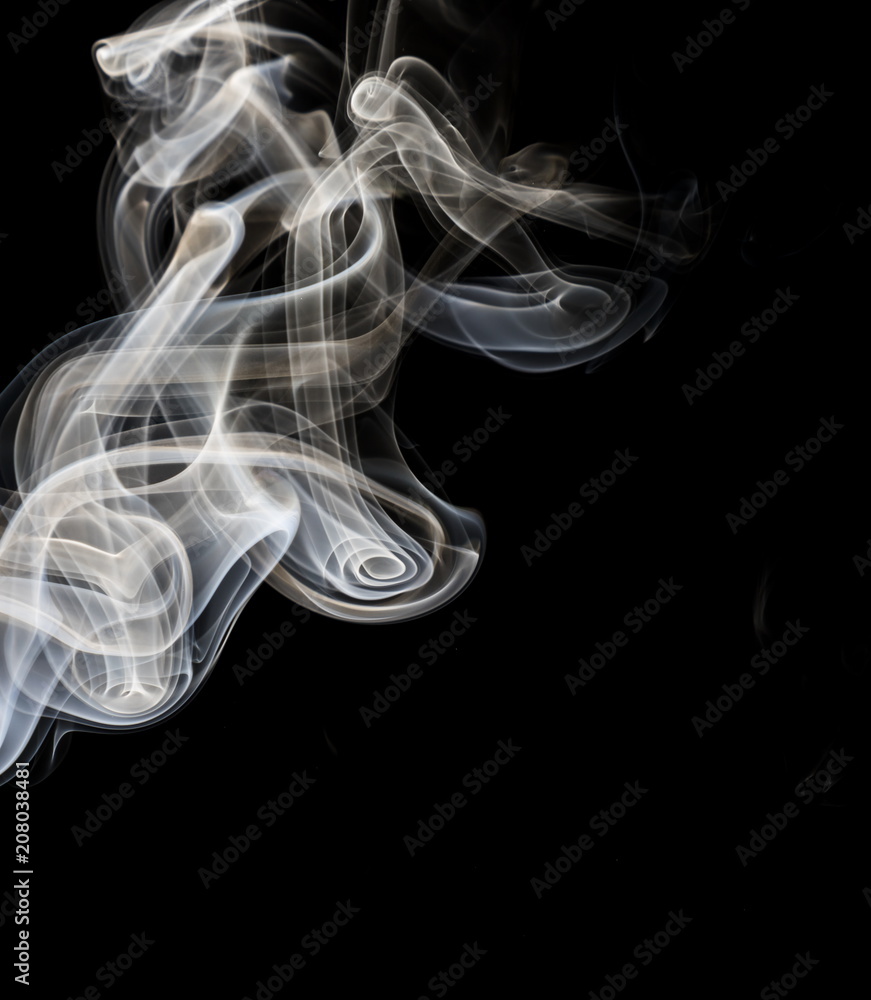 Smoke on black background Smoke on black background