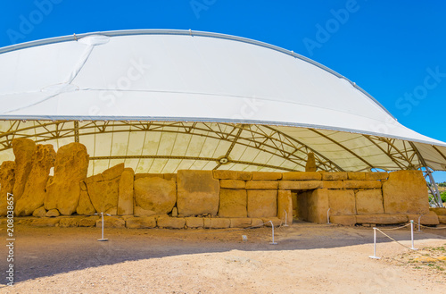 Mnajdra neolithic temple on Malta photo