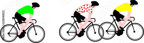 COUREURS CYCLISTES GAGNANTS