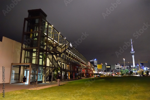 Auckland,New Zealand  -April 29,2016: Building at Silo Park, Beaumont Street and Jellicoe Street in Auckland, New Zealand photo