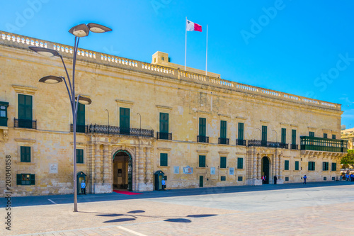 Photography View of Grandmaster palace in Valletta, Malta