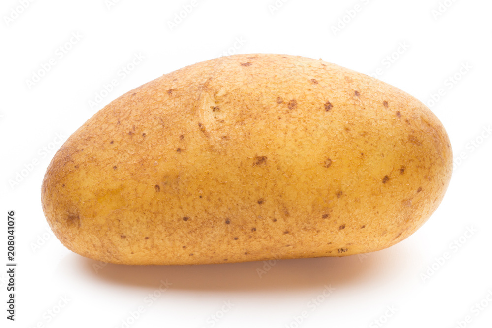 New potato isolated on the white background. New potato isolated on the white background.