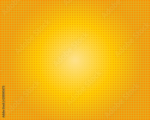 Yellow orange dotted background © elenag177