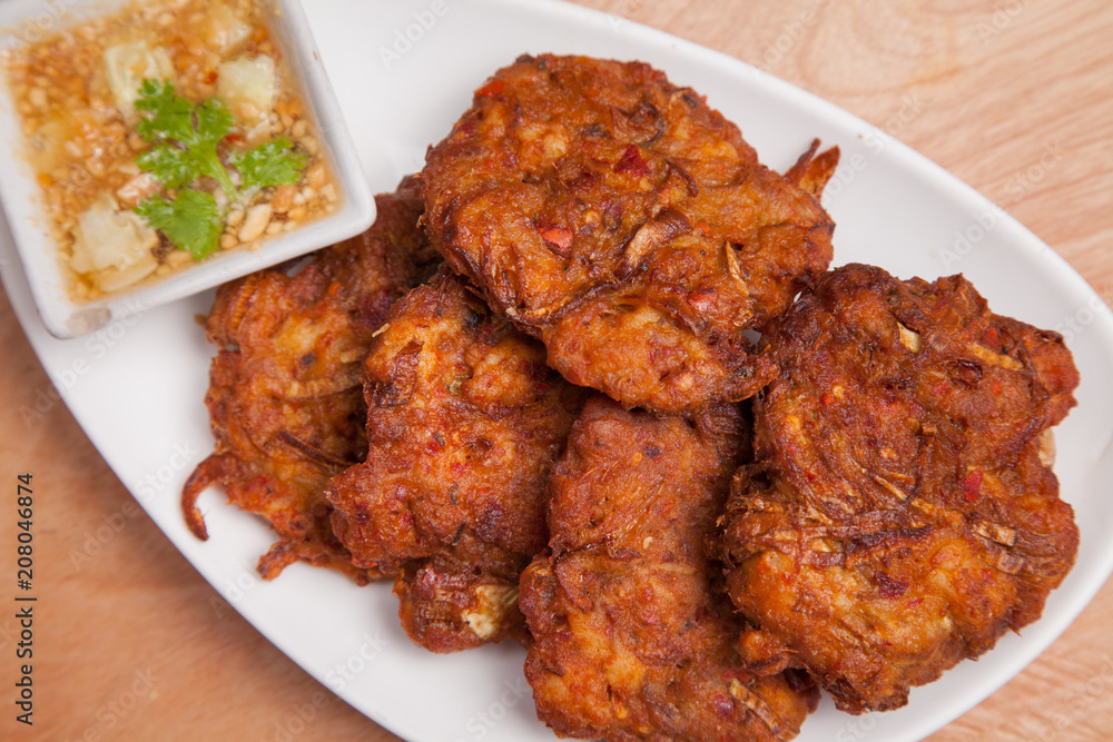 Thai spicy fish cake (Tod Mun Pla) - Thai food Thai spicy fish cake (Tod Mun Pla) - Thai food