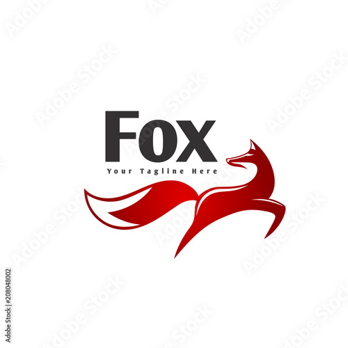 Jumping fox logo