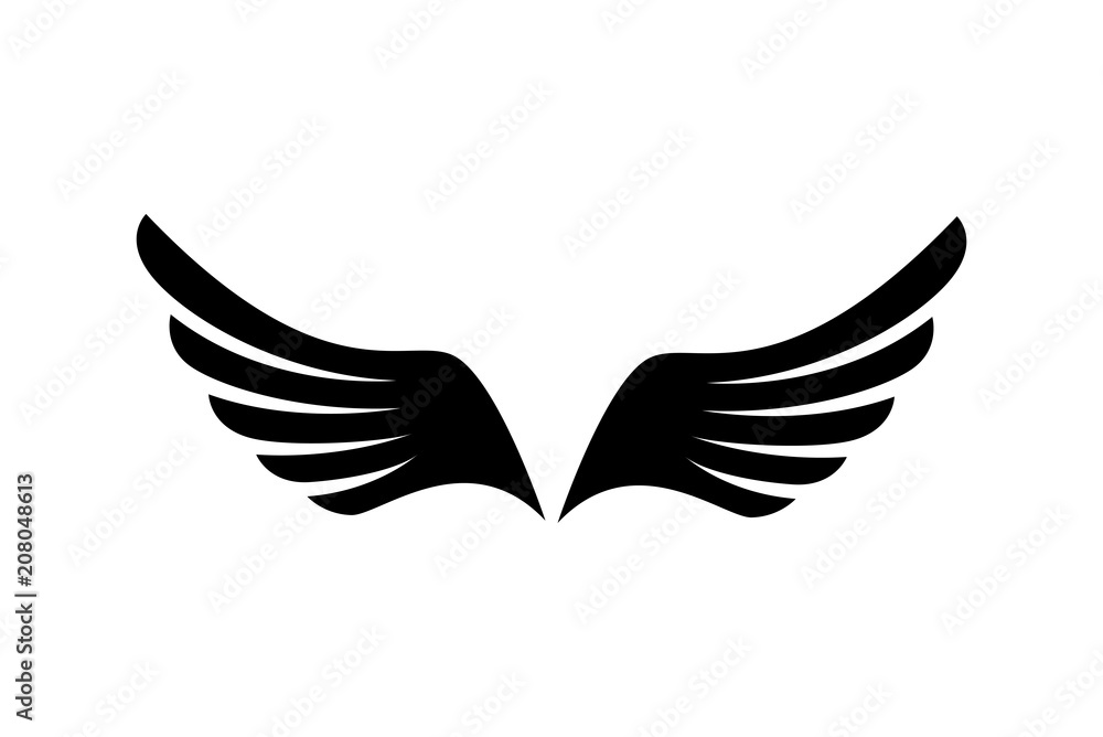 Abstract Angel Wing Bird Set Fly Symbol Icon Eagle Logo Abstract Angel Wing Bird Set Fly Symbol Icon Eagle Logo