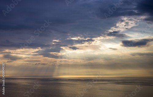 stormy sky over sea