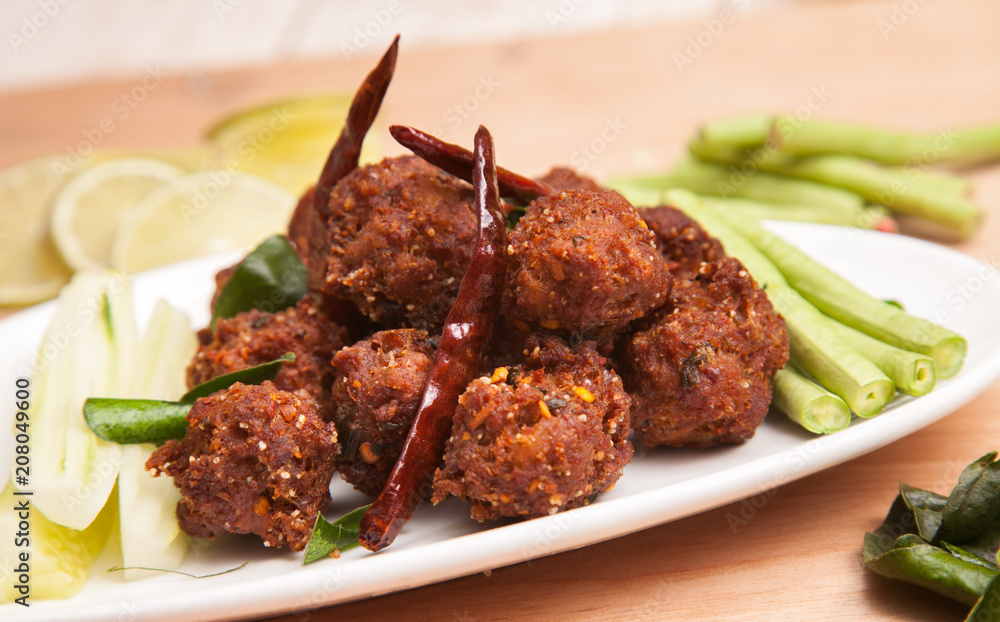 Yam Naem Khao Thot from Thailand - Thai food