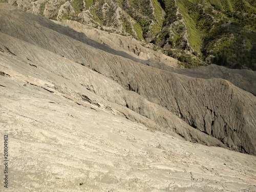 Rocks in the crater of Mount Bromo, Mount Bromo in Bromo Tengger Semeru National Park, East Java, Indonesia photo