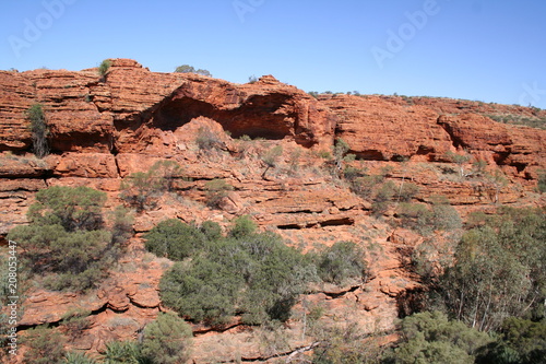 view from the upper edge of the kings canyon, watarrka national park