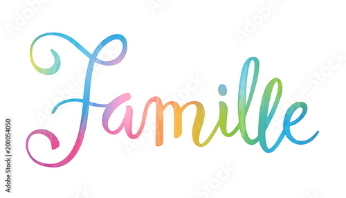 FAMILLE lettrage