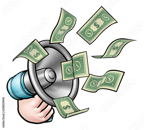 Money Megaphone Concept
