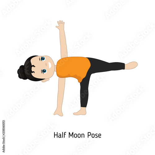 Child doing yoga.