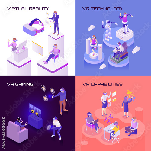 Virtual Reality Isometric Design Concept