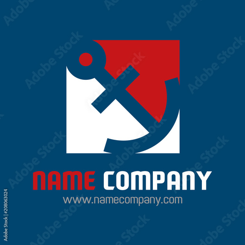 logo transport maritime bateau encre 