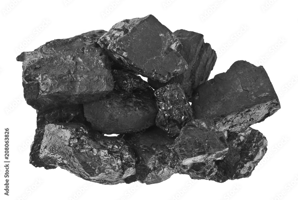 charcoal isolated on white background charcoal isolated on white background