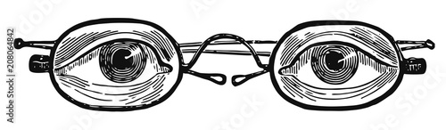 Glasses and Eyes #vector #isolated - Brille